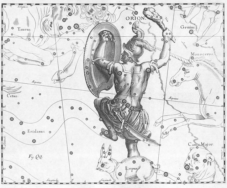 constellations in the mythology