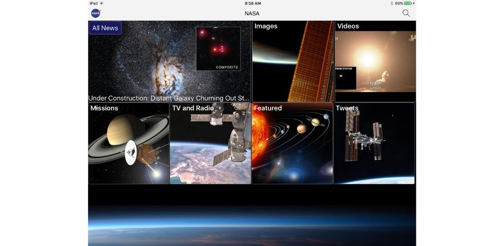 NASA astronomy app