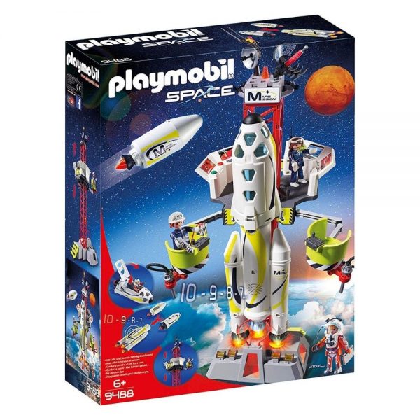 playmobil mission rocket with launch site 9488
